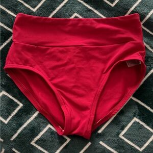 Baltogs Girls High Waist Dance Briefs - Red